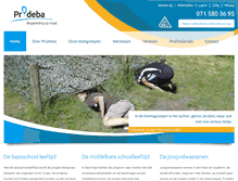 Tablet Screenshot of prodeba.nl